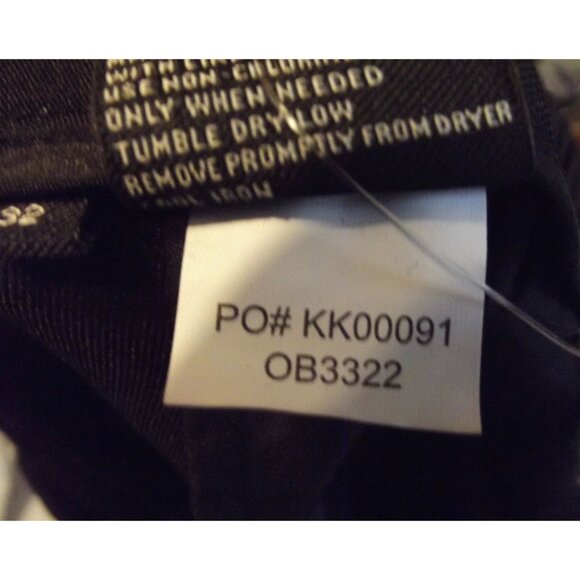 oobe Pants Womens Plus Size 32 x 34" Black Flat Front straight leg Uniform Work - Picture 11 of 11